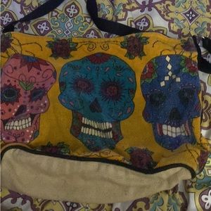 Sugar skull purse